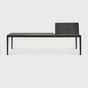 Bok Extendable Dining Table | Varnished Oak | Black | Rectangular | 71"|110" X 39"