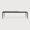 Bok Extendable Dining Table | Varnished Oak | Black | Rectangular | 71"|110" X 39"