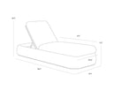 Barcelona Lounger - Grey - Palazzo Cream