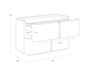 Jamille Nightstand - Large - Cognac