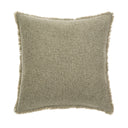 Fringed Boucle Pillow | Sage Grey | 20" x 20"
