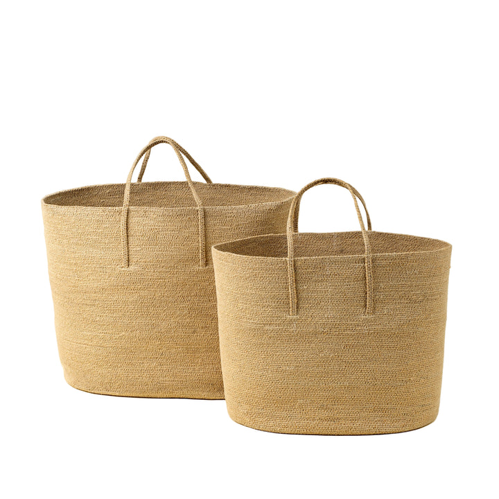 Natural Seagrass Baskets Set