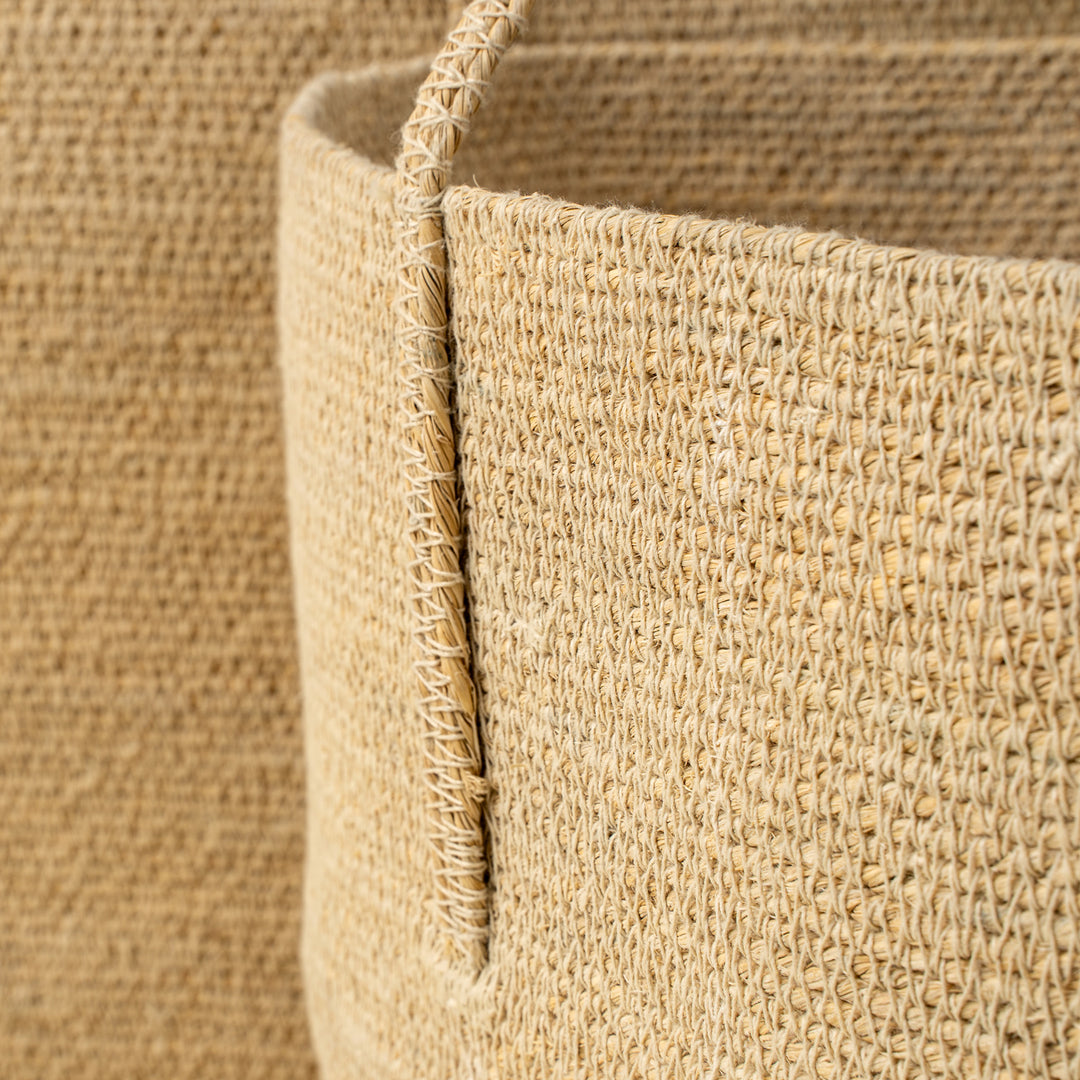 Natural Seagrass Baskets Set