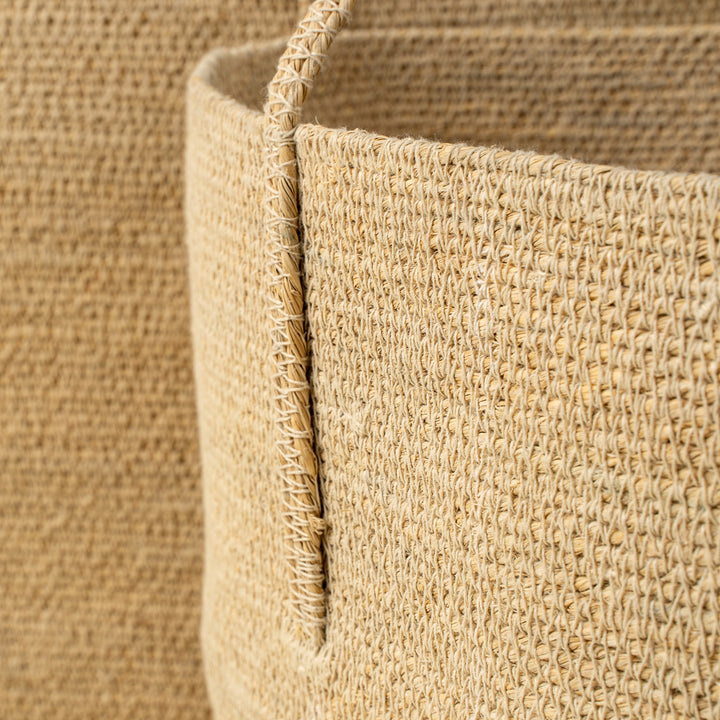 Natural Seagrass Baskets Set