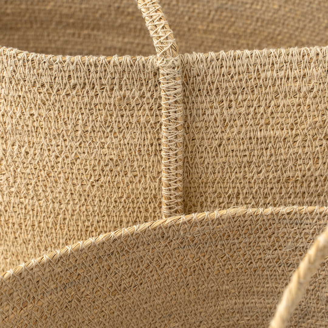 Natural Seagrass Baskets Set
