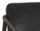 Cinelli Lounge Chair - Distressed Brown - Brentwood Charcoal Leather