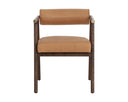 Sova Dining Armchair - Antique Brown - Sahara Camel Leather
