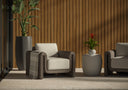 Tibi Armchair - Grey - Louis Cream