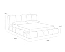 Olena Bed - King - Santa Cruz Oatmeal
