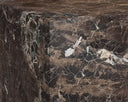 Laros End Table - Dark Emperador Marble