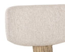 Rickett Dining Chair - Weathered Oak - Dove Cream