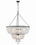 Rylee 32'' Matte Black Chandelier