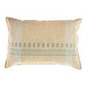 Mekhi Embroidered Pillow | 16" x 24" | Blue