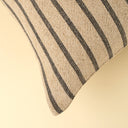 Silas Stripe Pillow | 20" x 20" | Charcoal
