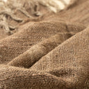 Nomad Linen Weave Throw | Brown