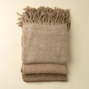 Nomad Linen Weave Throw | Brown