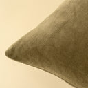 Vera Velvet Pillow | 20" x 20" | Olive