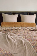 Vera Velvet Bolster Pillow | Gold