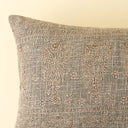 Nisha Embroidered Pillow | 16" x 24" | Ash