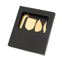 Maple Wood Cheese Knives | Set of 4 | Tumbled Gold