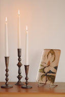 Petra Forged Candlestick | Small | Rustic Brass