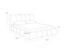 Olena Bed - Queen - Santa Cruz Oatmeal
