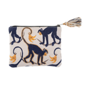 Monkey Around Embroidered Pouch