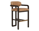 Madrone Barstool - Brown - Ludlow Sesame Leather