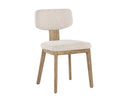 Rickett Dining Chair - Weathered Oak - Dove Cream