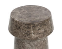 Brie End Table - Marble Look - Dark Emperador