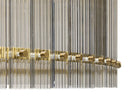 Kore Chandelier - Large - Brass - Clear