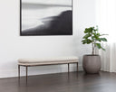 Koffi Bench - Dark Bronze - Chacha Cream / Meg Taupe