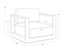 Tavira Armchair - Greige - Stinson White