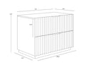 Carlin Nightstand - Taupe