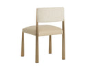 Bayard Dining Chair - Antique Brass - Napa Beige / Santa Cruz Oatmeal