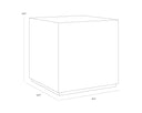 Laros End Table - Crema Breccia Marble