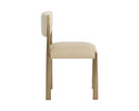 Bayard Dining Chair - Antique Brass - Napa Beige / Santa Cruz Oatmeal