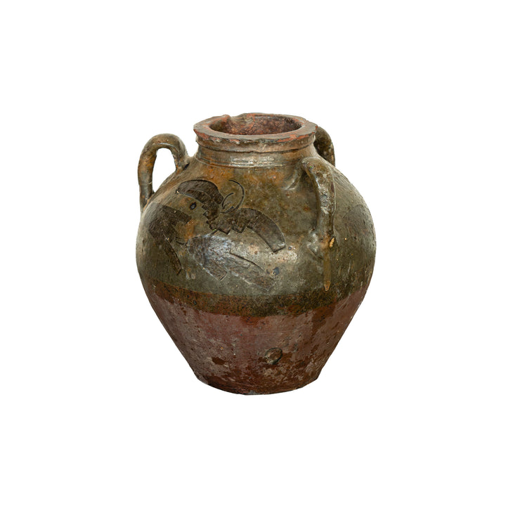 Vintage Makou Jar with Handles