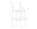 Argus Barstool - Nubuck Caramel Leather