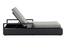 Tavira Lounger - Charcoal - Lanikai Salt And Pepper