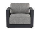 Tavira Armchair - Charcoal - Lanikai Salt And Pepper