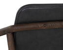 Cinelli Lounge Chair - Distressed Brown - Brentwood Charcoal Leather