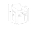 Pylos Dining Armchair - Black - Louis Cream
