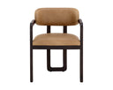 Madrone Dining Armchair - Brown - Ludlow Sesame Leather