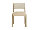 Bayard Dining Chair - Antique Brass - Napa Beige / Santa Cruz Oatmeal