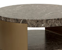 Cavette Coffee Table - Marble Look - Dark Emperador