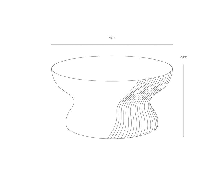 Cara Coffee Table - White