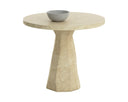 Kliff Bistro Table - Travertine Look - Natural
