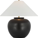 Casey Medium Table Lamp | Matte Black | Linen Shade