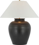 Prado Medium Table Lamp | Matte Black | Linen Shade